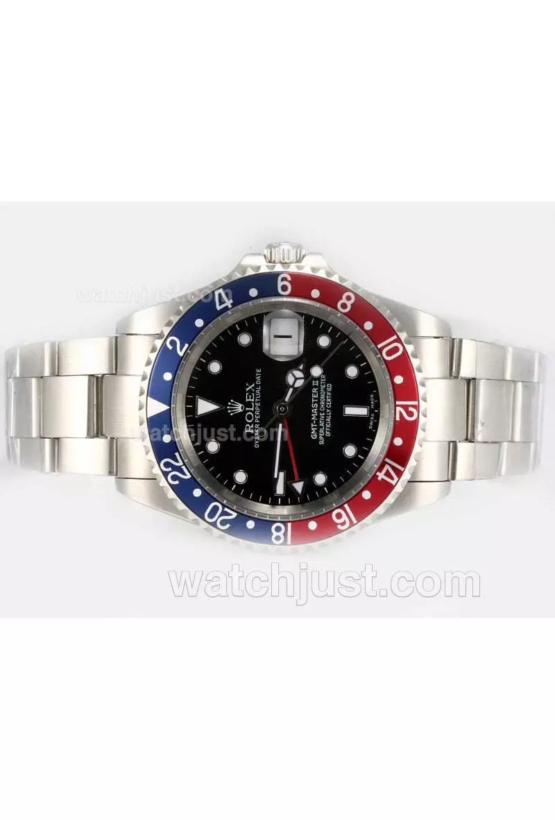 Rolex Gmt Master Ii Automatic Movement Blue Red Updated Version Bi Directional Bezel Pant17927