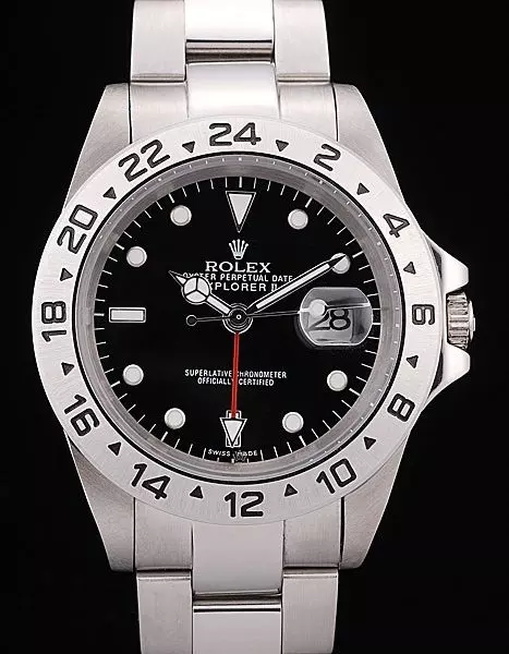 Swiss Rolex Explorer Stainless Steel Black Dial Tachymeter Perfect Watch Rolex3826