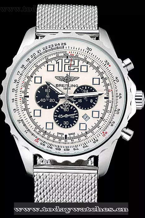 Breitling Navitimer Stainless Steel Strap Beige Dial Pant58855