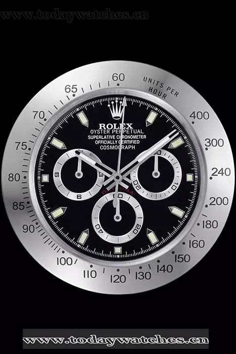 Rolex Daytona Cosmograph Wall Clock Silver Black Pant59818