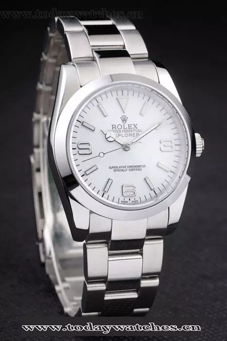 Rolex Explorer Polished Stainless Steel White Dial Pant58036