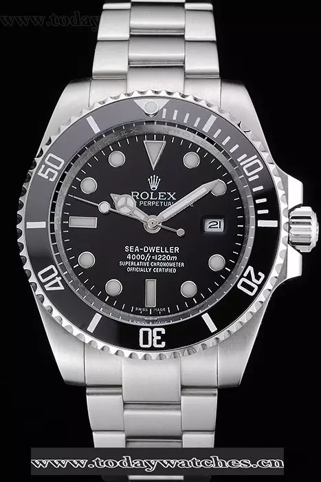Rolex Sea Dweller Black Dial Stainless Steel Case And Bracelet Pant120980
