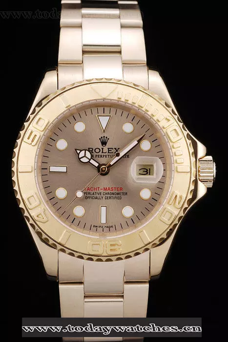 Rolex Yacht Master Gold Tachymeter Gold Dial Pant58677